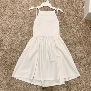 White Low-Back Mini Dress